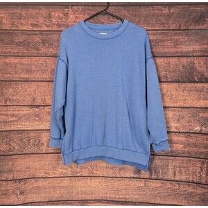 American Eagle AHH-MAZINGLY Soft Oversized Fit Cornflower Blue Shirt Size XS